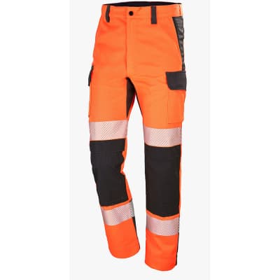 Cepovett Safety FLUO ADVANCED work pants in neon yellow