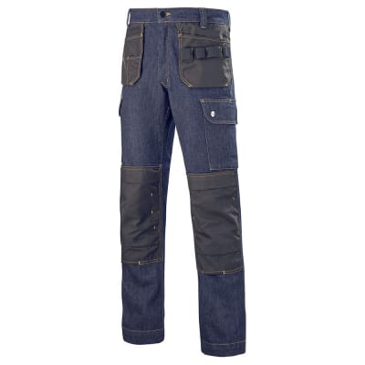 Pantalon de travail bleu jean Cepovett Safety DENIM