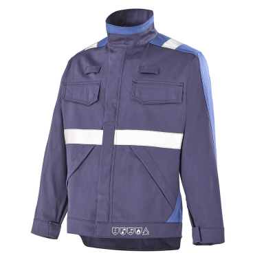 Blouson de travail bleu marine cepovett safety KOLOR SHIELD