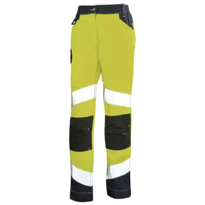 Cepovett Safety FLUO TECH Fluorescent Yellow Work Pants