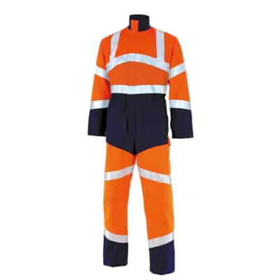 Combinaison de travail rouge fluo Cepovett Safety FLUO SAFE