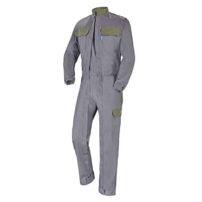 Combinaison de travail gris convoy/kaki Cepovett Safety 2 Zip PHYTO CONFORT