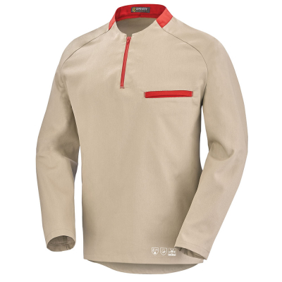 Tunique de travail rouge sable Cepovett Safety PHYTO SAFE homme