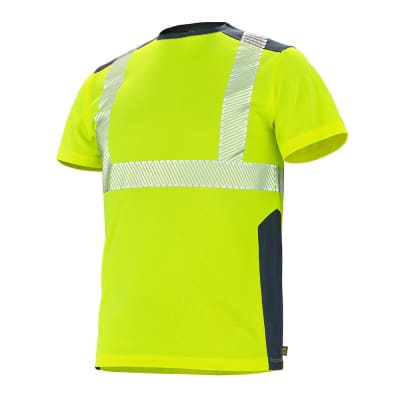 Cepovett Safety FLUO SAFE Arbeits-T-Shirt in fluoreszierendem Rot