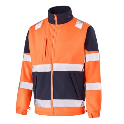 Softshell de travail orange fluo Cepovett Safety EKINOX