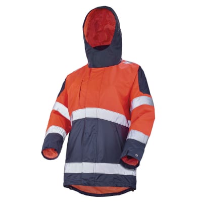 Parka de travail rouge fluo Cepovett Safety EKINOX
