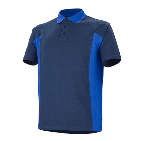 Arbeits-Poloshirt royalblau schwarz Cepovett Safety PRISMIK®