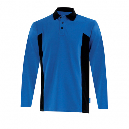 Arbeits-Poloshirt royalblau schwarz Cepovett Safety PRISMIK®