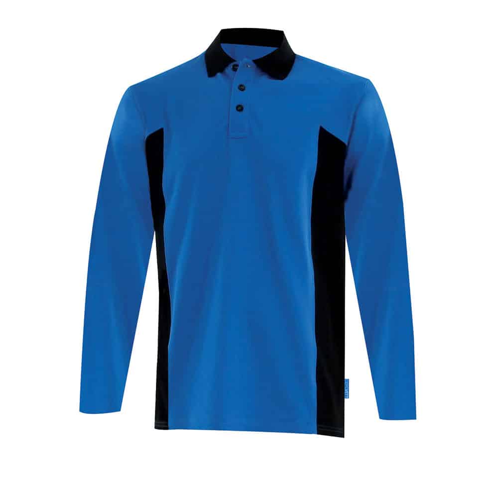 Polo de travail PRISMIK ® manches longues homme - Cepovett Safety