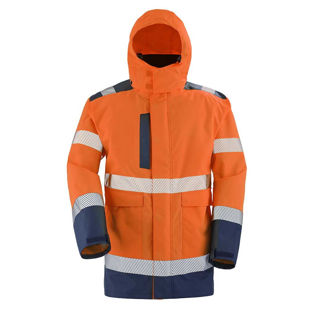 parka haute visibilité 4 en 1 orange