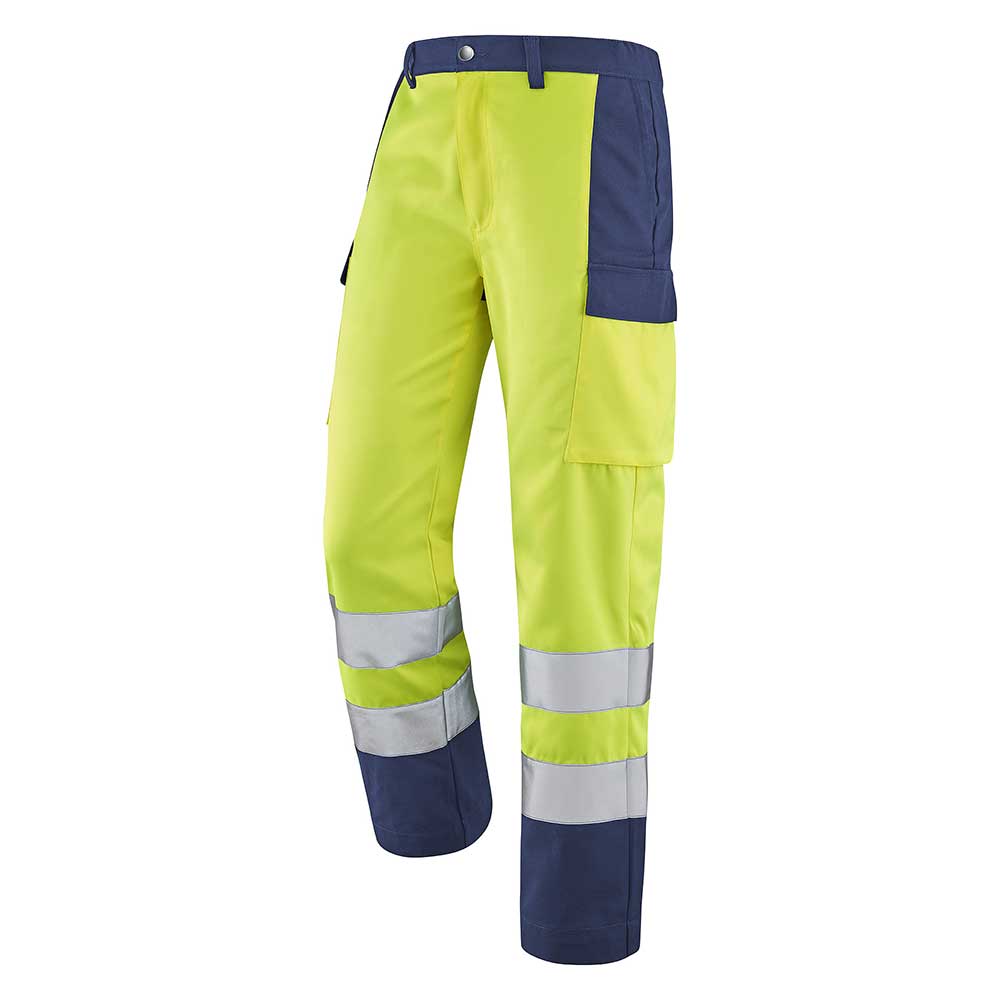 Pantalon Femme Haute visibilité Jaune Fluo