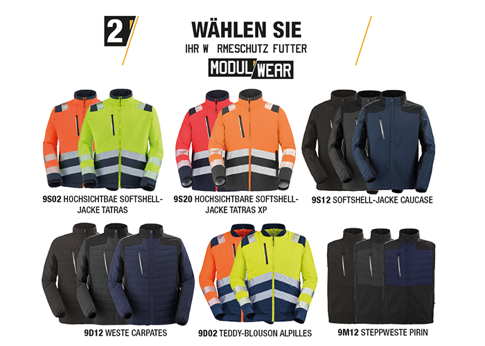 Isolierende Futterstoffe MODUL'WEAR