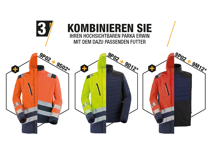 Parkas HV + Innenfutter MODUL'WEAR