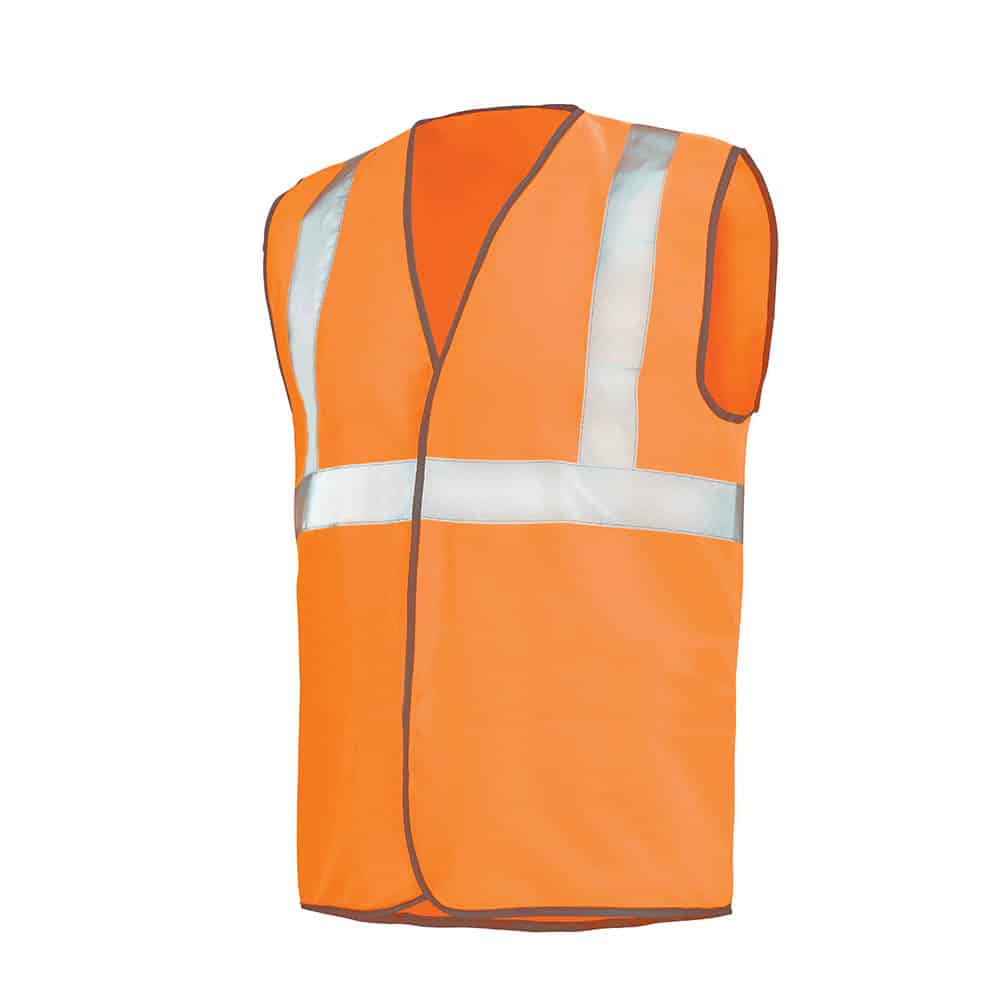 Gilet De Sécurité Orange À 4 Bandes Rétroréfléchissantes